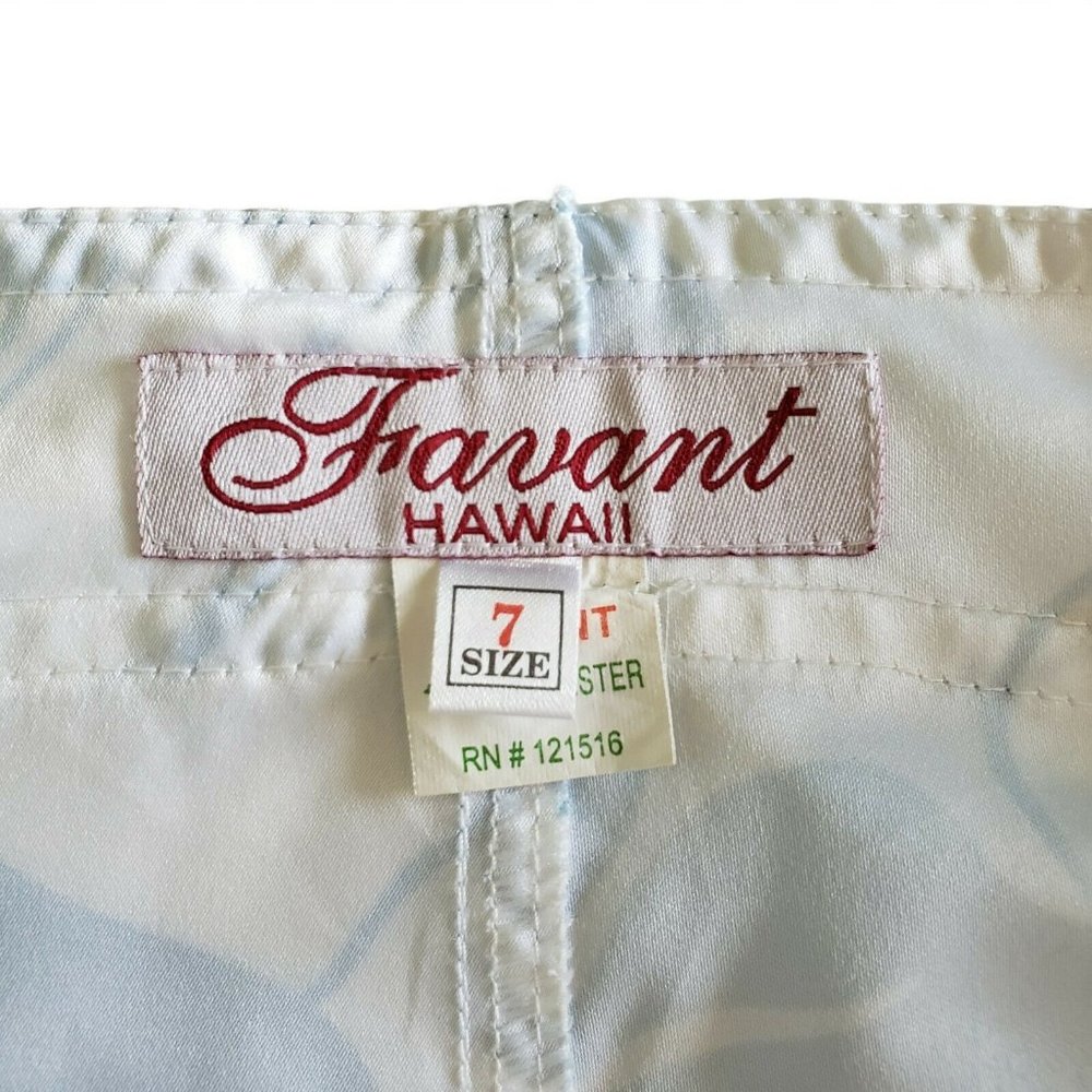 Vintage Favant Board Shorts Swim Surf Floral 7/M - Picture 2 of 6
